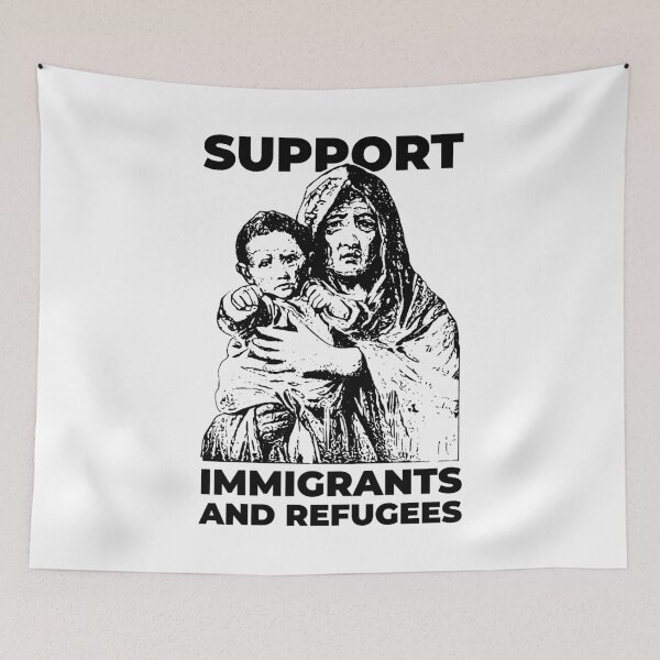 Item preview, SUPPORT IMMIGRANTS AND REFUGEES designed and sold by radvas.