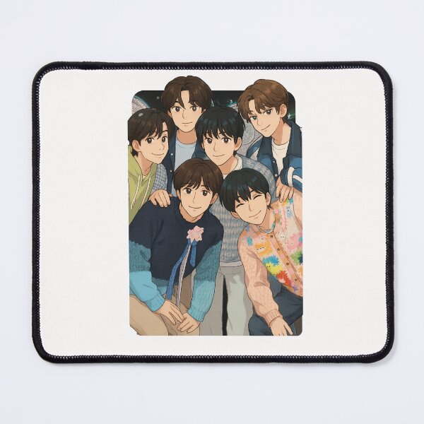 Item preview, NCT WISH Name Cartoon illustration Collage K-pop Group designed and sold by AJUNICE STUDIO.