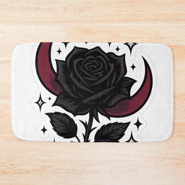 Item preview, Goth Glam Rose & Moon Aesthetic Sticker designed and sold by StickyGuys.