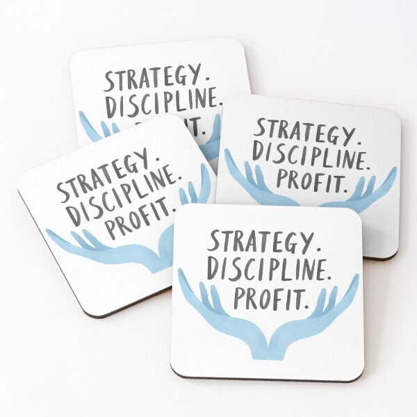 Item preview, Strategy Discipline Profit| Investor Office | Trader Gift | Financial Principles  | Abstract Investment Print | Entrepreneur designed and sold by investorybox.