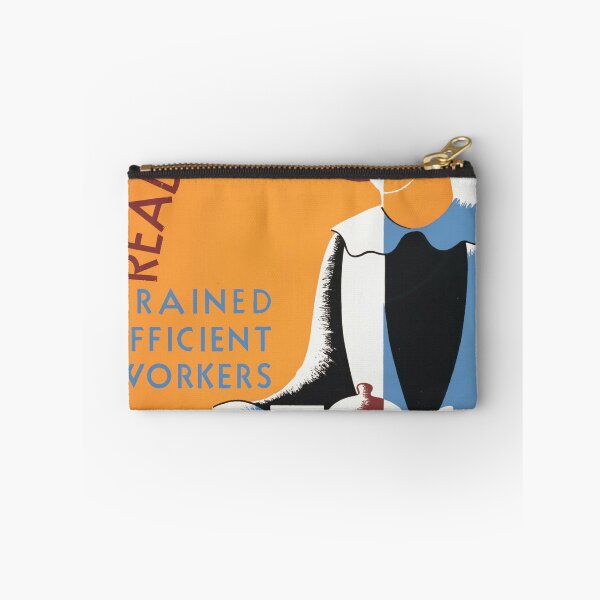 Item preview, Art Deco WPA Poster | Ready to Serve | Vintage 1930s Print | Trained Efficient Workers | Geometric Design & Bold Colors designed and sold by artofuniverse.