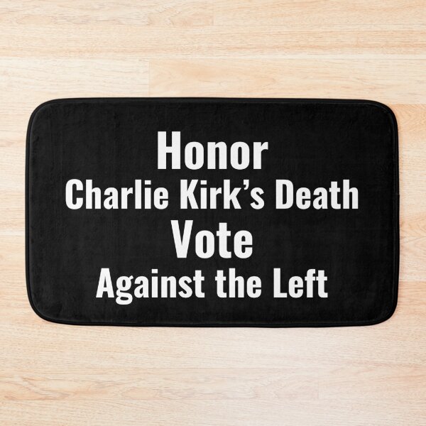 Item preview, HONOR Charlie Kirk's Death, VOTE Against... - White Text designed and sold by TheKnightWriter.