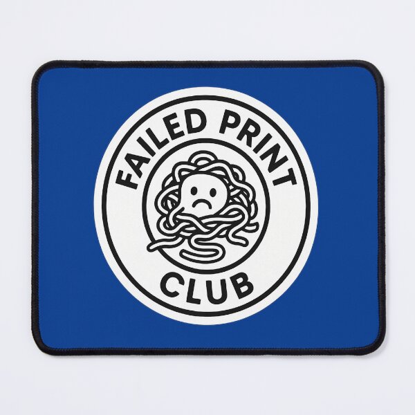 Item preview, Failed Print Club – 3D Printing Spaghetti Badge designed and sold by Orca Chuckle Studios.