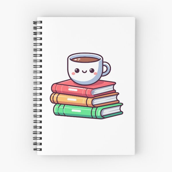 Item preview, Cute Coffee Cup and Books – Kawaii Study Buddy Design designed and sold by Coffee Lifestyle.
