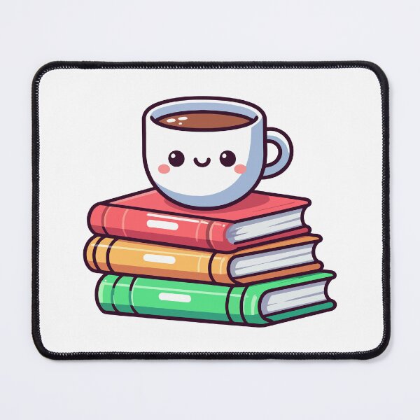 Item preview, Cute Coffee Cup and Books – Kawaii Study Buddy Design designed and sold by Coffee Lifestyle.