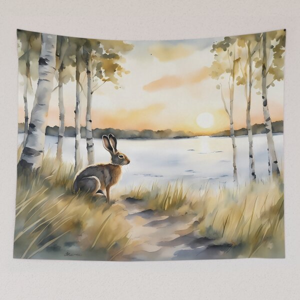 Item preview, Hare by Lake designed and sold by CalmnessbyChoice.