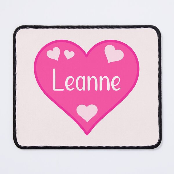 Item preview, Leanne Name Pink Heart  designed and sold by Jeallan Designs.