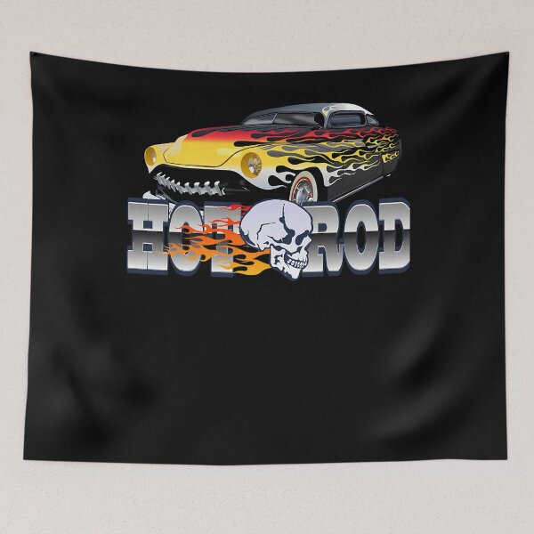 Item preview, Car Skull Hot Rod Flame Muscle Car 394 designed and sold by BURLEWMARYSHOP.