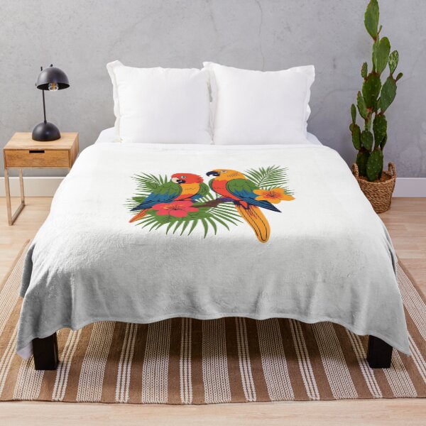 Item preview, Vibrant Tropical Parrots T-Shirt | Exotic Colorful Bird Lover Jungle Tee, Funny Shirt, Valentine Shirt gift, Valentine Day Cut File designed and sold by GAIDREDA.