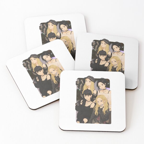 Item preview, Aespa Cartoon Illustration Group Members Kpop Collage Design designed and sold by HELL0WBELLO.