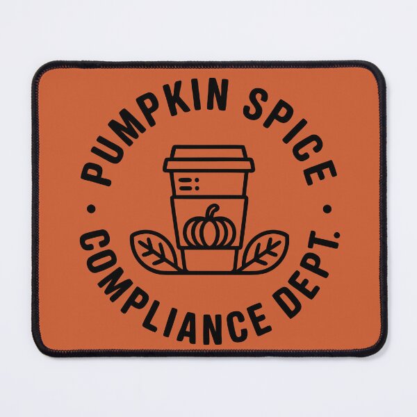 Item preview, Pumpkin Spice Compliance Dept Shirt – Official Seal Style – Bold One-Color Vector – Cozy Fall Coffee Tee designed and sold by SSD-.