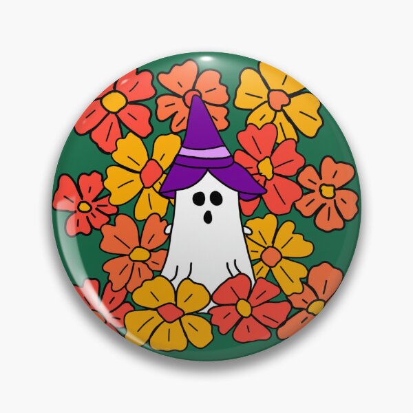 Item preview, Fall Floral Halloween Ghost  designed and sold by DanielleGensler.