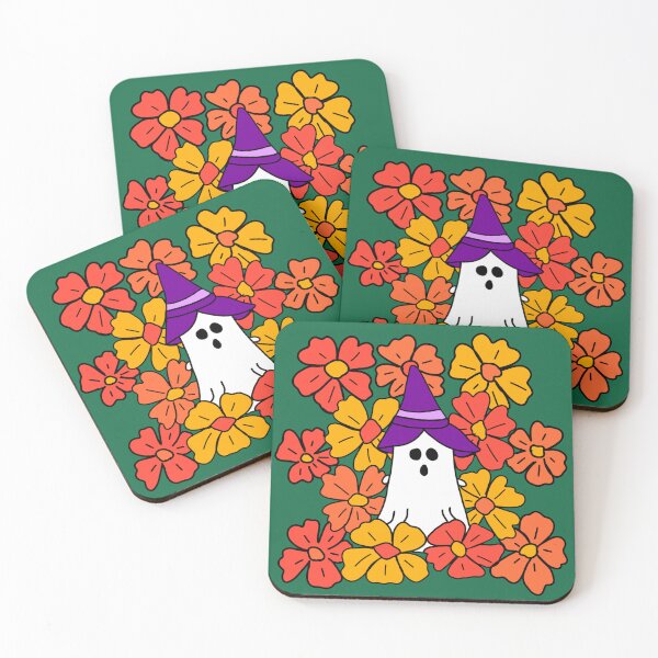 Item preview, Fall Floral Halloween Ghost  designed and sold by DanielleGensler.