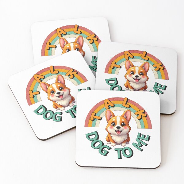 Item preview, Talk Dog To Me Cute Rainbow Puppy Design designed and sold by ArtDesignTp.