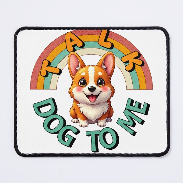 Item preview, Talk Dog To Me Cute Rainbow Puppy Design designed and sold by ArtDesignTp.