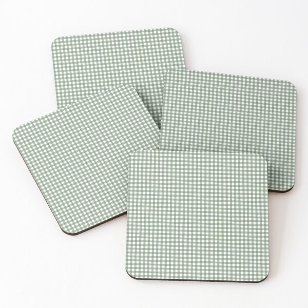 Item preview, Green and white gingham pattern designed and sold by Karf  ..