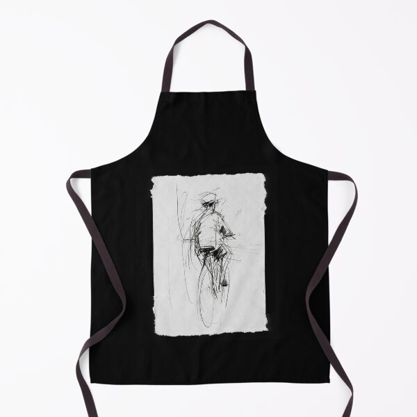 Item preview, Abstract Sketch of Boy Riding Bicycle designed and sold by SleekLineSketches.