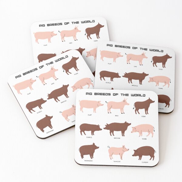 Item preview, Pig Breeds of the World T-Shirt | Farm Animal Lover Agriculture Tee, Funny Shirt, Valentine Shirt gift, Valentine Day Cut File designed and sold by GAIDREDA.