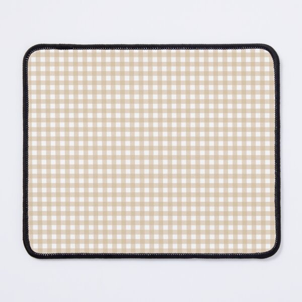 Item preview, Beige and white gingham pattern designed and sold by Karf  ..
