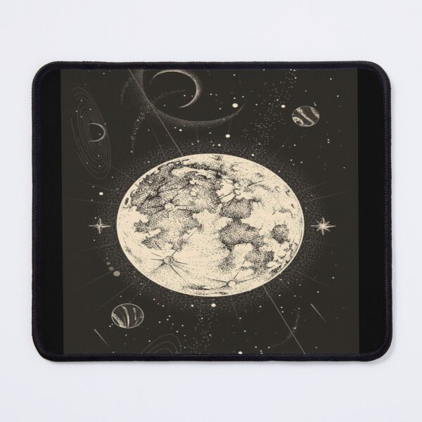 Item preview, Celestial  Moon in Dark Space Artwork  designed and sold by NivyasArtistry.