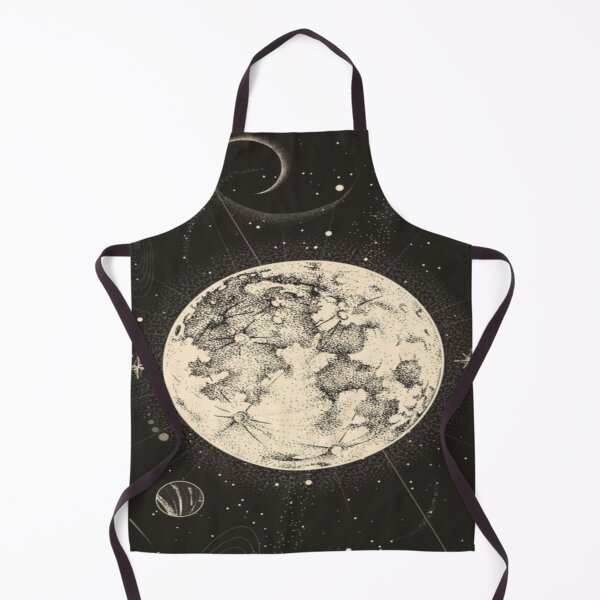 Item preview, Celestial Moon in Dark Space Artwork designed and sold by NivyasArtistry.