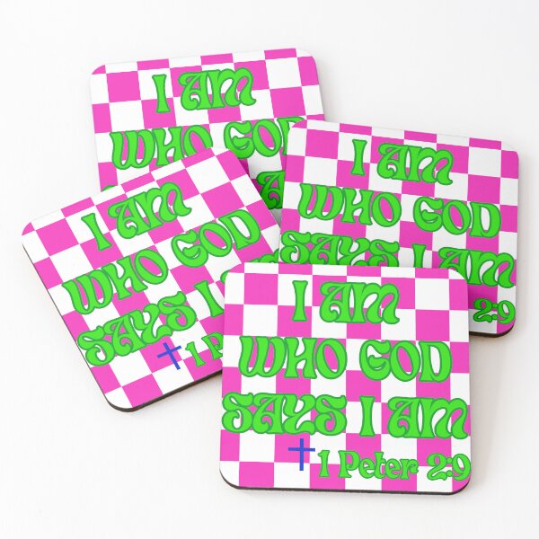 Artikelvorschau, Retro Ich bin, wer Gott sagt, dass ich bin entworfen und verkauft von Saving Grace Design & Printing.