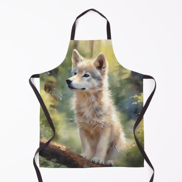 Item preview, Young Wolf Cub in Forest designed and sold by CalmnessbyChoice.