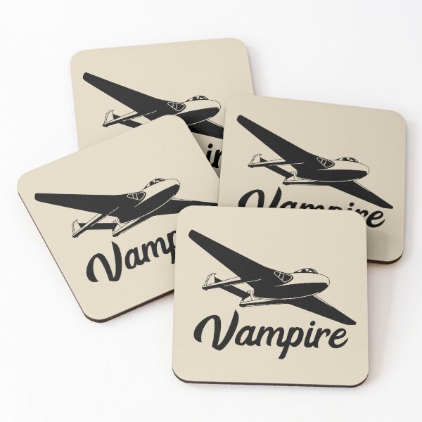 Item preview, Vampire British Jet Fighter Plane Flying Silhouette designed and sold by MilitaryMart.
