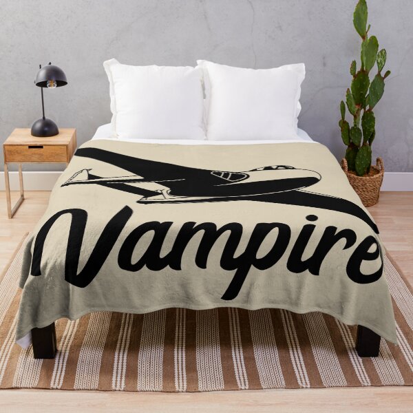 Item preview, Vampire British Jet Fighter Plane Flying Silhouette designed and sold by MilitaryMart.