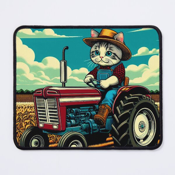 Item preview, Cute farmer cat designed and sold by Dogandesighn.