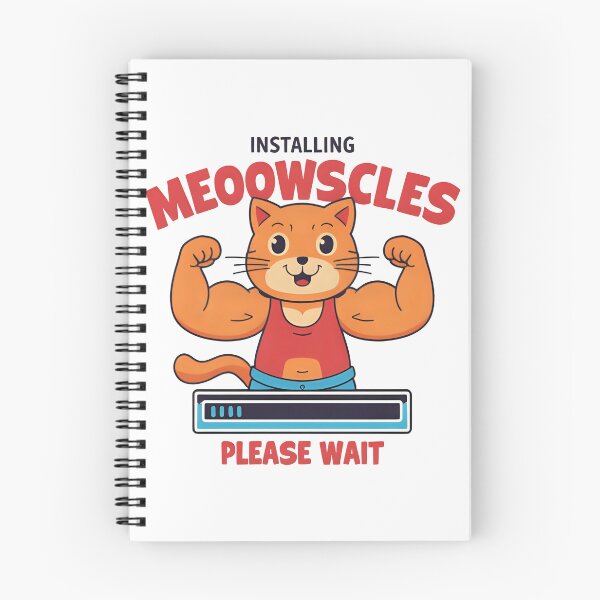 Item preview, Installing Meowscles Please Wait T-Shirt | Funny Cat Gym Workout Tee, Funny Shirt, Valentine Shirt gift, Valentine Day Cut File designed and sold by GAIDREDA.