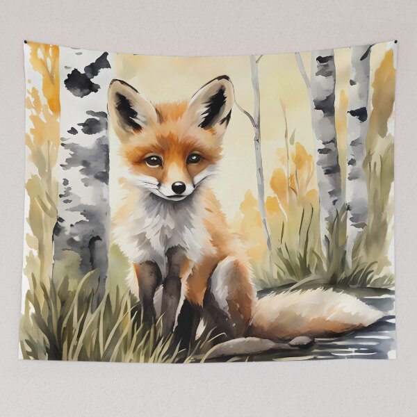 Item preview, Young Red Fox by Creek designed and sold by CalmnessbyChoice.