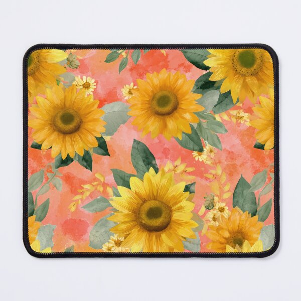 Item preview, Yellow sunflower colorful floral pattern - whimsigoth dark cottagecore forestcore designed and sold by cocomelon168.