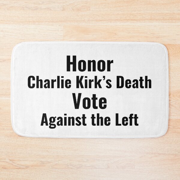 Item preview, HONOR Charlie Kirk's Death, VOTE Against... - Black Text designed and sold by TheKnightWriter.