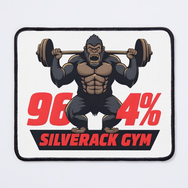 Item preview, 96.4% Silverback Gorilla Gym T-Shirt | Funny Strength Training Workout Tee, Funny Shirt, Valentine Shirt gift, Valentine Day Cut File designed and sold by GAIDREDA.