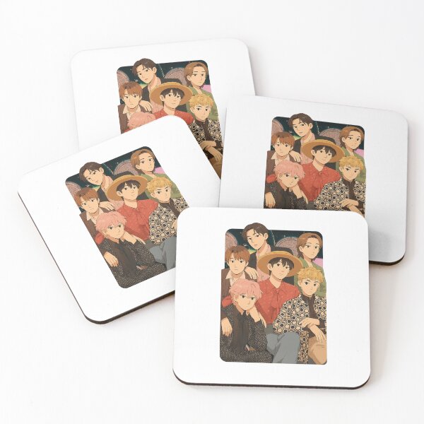 Item preview, P1Harmony Cartoon Illustration Group Members Kpop Collage Design designed and sold by HELL0WBELLO.