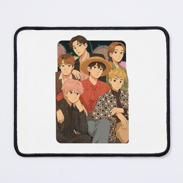 Item preview, P1Harmony Cartoon Illustration Group Members Kpop Collage Design designed and sold by HELL0WBELLO.