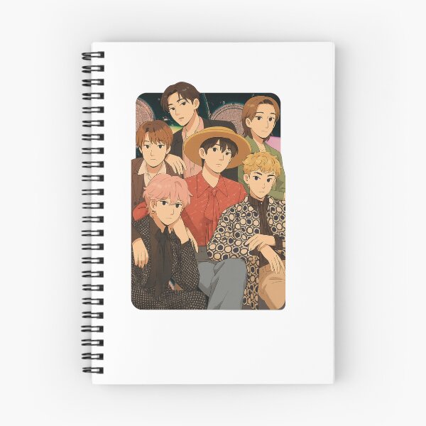 Item preview, P1Harmony Cartoon Illustration Group Members Kpop Collage Design designed and sold by HELL0WBELLO.