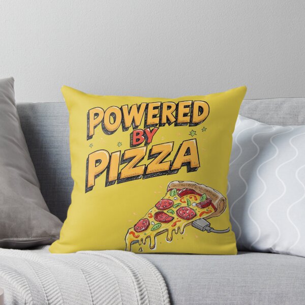 Item preview, Powered by Pizza, pizza lovers, foodie gift designed and sold by MiowandMolly.