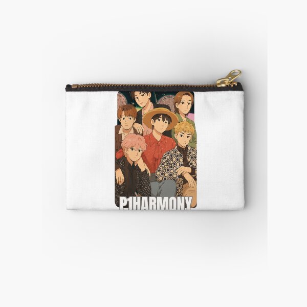 Item preview, P1Harmony Name Cartoon Illustration Group Members Kpop Collage Design designed and sold by HELL0WBELLO.