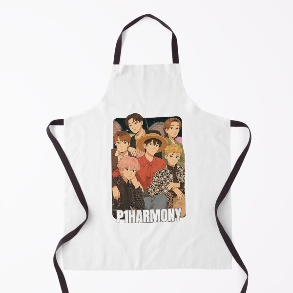 Item preview, P1Harmony Name Cartoon Illustration Group Members Kpop Collage Design designed and sold by HELL0WBELLO.
