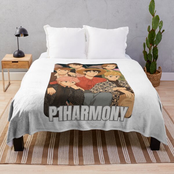 Item preview, P1Harmony Name Cartoon Illustration Group Members Kpop Collage Design designed and sold by HELL0WBELLO.