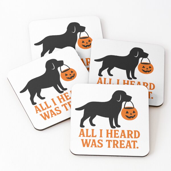 Item preview, Funny Lab Halloween "All I Heard Was Treat" Design designed and sold by LifeStingz.