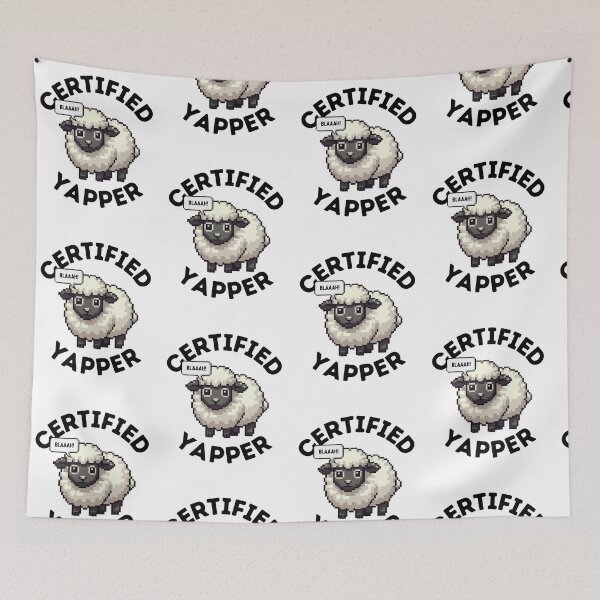 Item preview, Pixel Sheep Certified Yapper designed and sold by HotChicken7.
