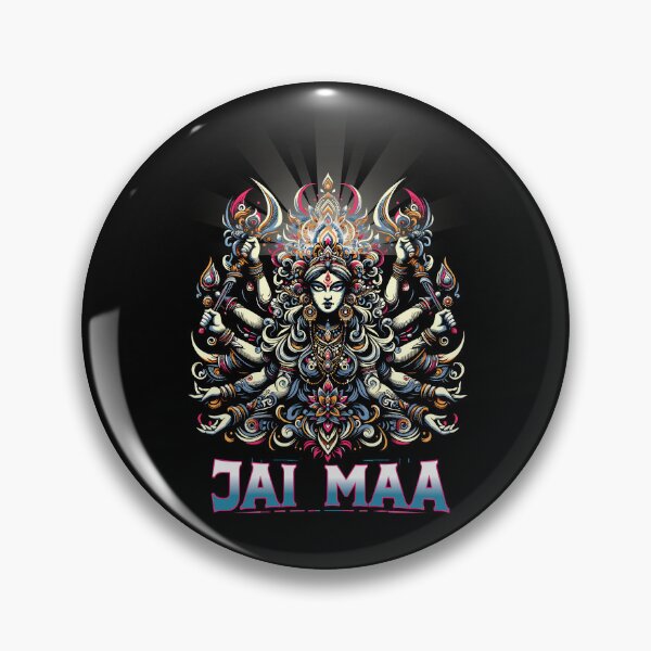 Item preview, Yoga Navratri devi, version 10b Godess Ma Durga face and Diwali Durga pooja rangoli design12 designed and sold by mndesignworx.