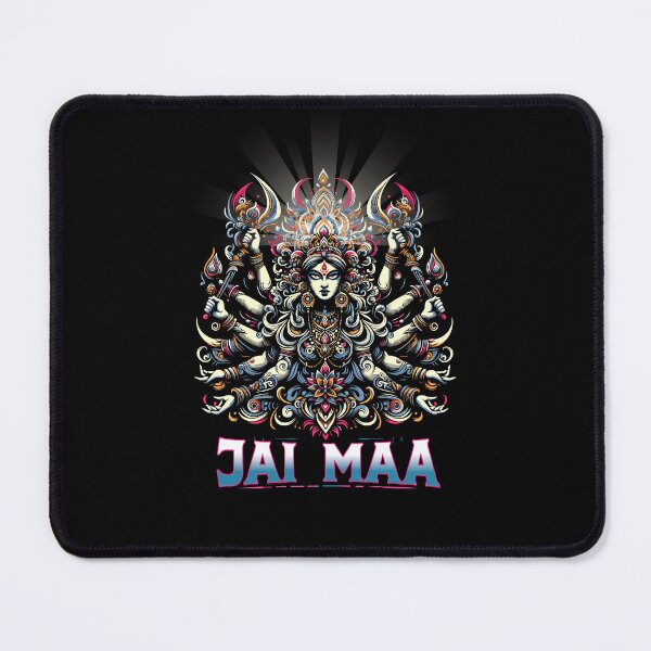 Item preview, Yoga Navratri devi, version 10b Godess Ma Durga face and Diwali Durga pooja rangoli design12 designed and sold by mndesignworx.