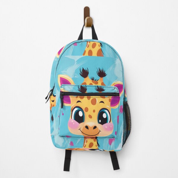 Item preview, A Happy Giraffe design with a Vibrant Blue Background. designed and sold by HEMRO.