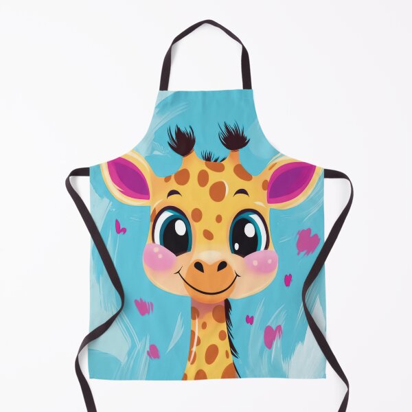 Item preview, A Happy Giraffe design with a Vibrant Blue Background. designed and sold by HEMRO.