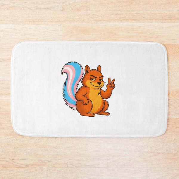 Item preview, Proud Trans Rights Squirrel designed and sold by SecretSquirrellDesigns.