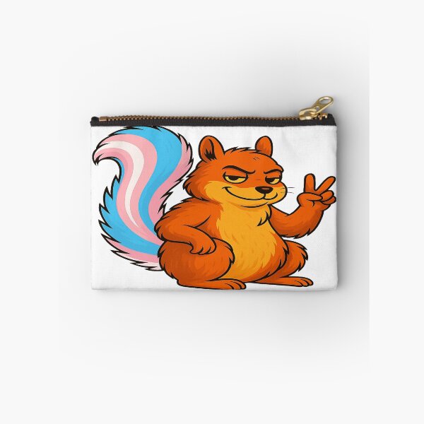 Item preview, Proud Trans Rights Squirrel designed and sold by SecretSquirrellDesigns.